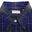 Load image into Gallery viewer, Sugar Cane Indigo Plaid Shirt Men's Japanese Style Sashiko Long Sleeve Button Up Work Shirt Fiction Romance SC29397