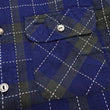 Load image into Gallery viewer, Sugar Cane Indigo Plaid Shirt Men's Japanese Style Sashiko Long Sleeve Button Up Work Shirt Fiction Romance SC29397