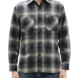 Load image into Gallery viewer, Sugar Cane Men's Long Sleeve Ombre Plaid Work Shirt - 100% Cotton Twill, One-Wash, Made in Japan (SC29561 119 Black)