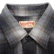 Load image into Gallery viewer, Sugar Cane Men's Long Sleeve Ombre Plaid Work Shirt - 100% Cotton Twill, One-Wash, Made in Japan (SC29561 119 Black)