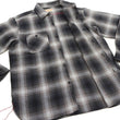 Load image into Gallery viewer, Sugar Cane Men's Long Sleeve Ombre Plaid Work Shirt - 100% Cotton Twill, One-Wash, Made in Japan (SC29561 119 Black)