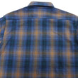 Load image into Gallery viewer, Sugar Cane Men's Long Sleeve Ombre Plaid Work Shirt - 100% Cotton Twill, One-Wash, Made in Japan (SC29561 125 Blue)