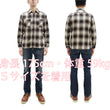 Load image into Gallery viewer, Sugar Cane Men's Long Sleeve Ombre Plaid Work Shirt - 100% Cotton Twill, One-Wash, Made in Japan (SC29561 138 Brown)