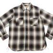 Load image into Gallery viewer, Sugar Cane Men's Long Sleeve Ombre Plaid Work Shirt - 100% Cotton Twill, One-Wash, Made in Japan (SC29561 138 Brown)