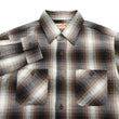 Load image into Gallery viewer, Sugar Cane Men's Long Sleeve Ombre Plaid Work Shirt - 100% Cotton Twill, One-Wash, Made in Japan (SC29561 138 Brown)
