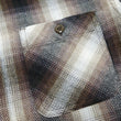 Load image into Gallery viewer, Sugar Cane Men's Long Sleeve Ombre Plaid Work Shirt - 100% Cotton Twill, One-Wash, Made in Japan (SC29561 138 Brown)
