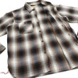 Load image into Gallery viewer, Sugar Cane Men's Long Sleeve Ombre Plaid Work Shirt - 100% Cotton Twill, One-Wash, Made in Japan (SC29561 138 Brown)