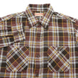 Load image into Gallery viewer, Sugar Cane Men's Long Sleeve Plaid Work Shirt - 100% Cotton Twill, One-Wash, Made in Japan (SC29564 138 Brown)