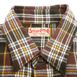 Load image into Gallery viewer, Sugar Cane Men's Long Sleeve Plaid Work Shirt - 100% Cotton Twill, One-Wash, Made in Japan (SC29564 138 Brown)