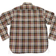 Load image into Gallery viewer, Sugar Cane Men's Long Sleeve Plaid Work Shirt - 100% Cotton Twill, One-Wash, Made in Japan (SC29564 138 Brown)