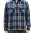 Laden Sie das Bild in den Galerie-Viewer, Sugar Cane Men's Vintage-Style Brushed Plaid Flannel Long-Sleeve Work Shirt - Fiction Romance Collection - 100% Cotton Herringbone Twill, Made in Japan (SC29584 128 Navy Blue)