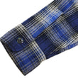 Laden Sie das Bild in den Galerie-Viewer, Sugar Cane Men's Vintage-Style Brushed Plaid Flannel Long-Sleeve Work Shirt - Fiction Romance Collection - 100% Cotton Herringbone Twill, Made in Japan (SC29584 128 Navy Blue)