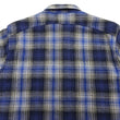 Laden Sie das Bild in den Galerie-Viewer, Sugar Cane Men's Vintage-Style Brushed Plaid Flannel Long-Sleeve Work Shirt - Fiction Romance Collection - 100% Cotton Herringbone Twill, Made in Japan (SC29584 128 Navy Blue)