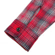 Laden Sie das Bild in den Galerie-Viewer, Sugar Cane Men's Vintage-Style Brushed Plaid Flannel Long-Sleeve Work Shirt - Fiction Romance Collection - 100% Cotton Herringbone Twill, Made in Japan (SC29584 165 Red)