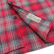 Laden Sie das Bild in den Galerie-Viewer, Sugar Cane Men's Vintage-Style Brushed Plaid Flannel Long-Sleeve Work Shirt - Fiction Romance Collection - 100% Cotton Herringbone Twill, Made in Japan (SC29584 165 Red)