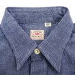 Load image into Gallery viewer, Sugar Cane Blue Chambray Shirt Men's Casual Short Sleeve Plain Button Up Work Shirt SC37941 421 Blue One Wash