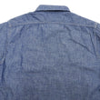 Load image into Gallery viewer, Sugar Cane Blue Chambray Shirt Men's Casual Short Sleeve Plain Button Up Work Shirt SC37941 421 Blue One Wash