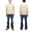 Load image into Gallery viewer, Sugar Cane Ecru Chambray Shirt Men's Casual Short Sleeve Plain Button Up Work Shirt SC37942 401 Ecru One Wash