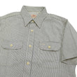 Load image into Gallery viewer, Sugar Cane Hickory Stripe Work Shirt - Men's Casual Short Sleeve Button Up Shirt SC37944 105 Off-White