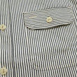 Load image into Gallery viewer, Sugar Cane Hickory Stripe Work Shirt - Men's Casual Short Sleeve Button Up Shirt SC37944 105 Off-White