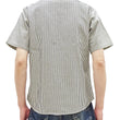 Load image into Gallery viewer, Sugar Cane Hickory Stripe Work Shirt - Men's Casual Short Sleeve Button Up Shirt SC37944 105 Off-White