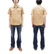 Load image into Gallery viewer, Sugar Cane Coke Stripe Work Shirt - Men's Casual Short Sleeve Pinstripe Button Up Shirt SC38699 133 Beige