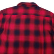 Load image into Gallery viewer, Sugar Cane Rayon Ombre Plaid Shirt Men's Oversized Fit Resort Collar Short Sleeve Casual Button Up Shirt SC39297 165 Red/Navy