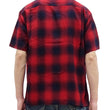 Load image into Gallery viewer, Sugar Cane Rayon Ombre Plaid Shirt Men's Oversized Fit Resort Collar Short Sleeve Casual Button Up Shirt SC39297 165 Red/Navy