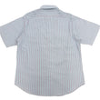 Load image into Gallery viewer, Sugar Cane Cotton Dobby Stripe Shirt Men's Casual Short Sleeve Button Up Work Shirt Vertical Multi-Striped Pattern SC39306 125 Blue