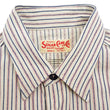 Load image into Gallery viewer, Sugar Cane Cotton Dobby Stripe Shirt Men's Casual Short Sleeve Button Up Work Shirt Vertical Multi-Striped Pattern SC39306 105 Off-White