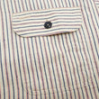Load image into Gallery viewer, Sugar Cane Cotton Dobby Stripe Shirt Men's Casual Short Sleeve Button Up Work Shirt Vertical Multi-Striped Pattern SC39306 105 Off-White