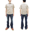 Load image into Gallery viewer, Sugar Cane Cotton Dobby Stripe Shirt Men's Casual Short Sleeve Button Up Work Shirt Vertical Multi-Striped Pattern SC39306 105 Off-White