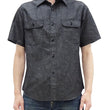 Load image into Gallery viewer, Sugar Cane Black Chambray Shirt Men's Casual Short Sleeve Plain Button Up Work Shirt SC39307 119 Black One Wash