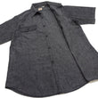 Load image into Gallery viewer, Sugar Cane Black Chambray Shirt Men's Casual Short Sleeve Plain Button Up Work Shirt SC39307 119 Black One Wash