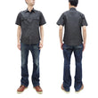 Load image into Gallery viewer, Sugar Cane Black Chambray Shirt Men's Casual Short Sleeve Plain Button Up Work Shirt SC39307 119 Black One Wash