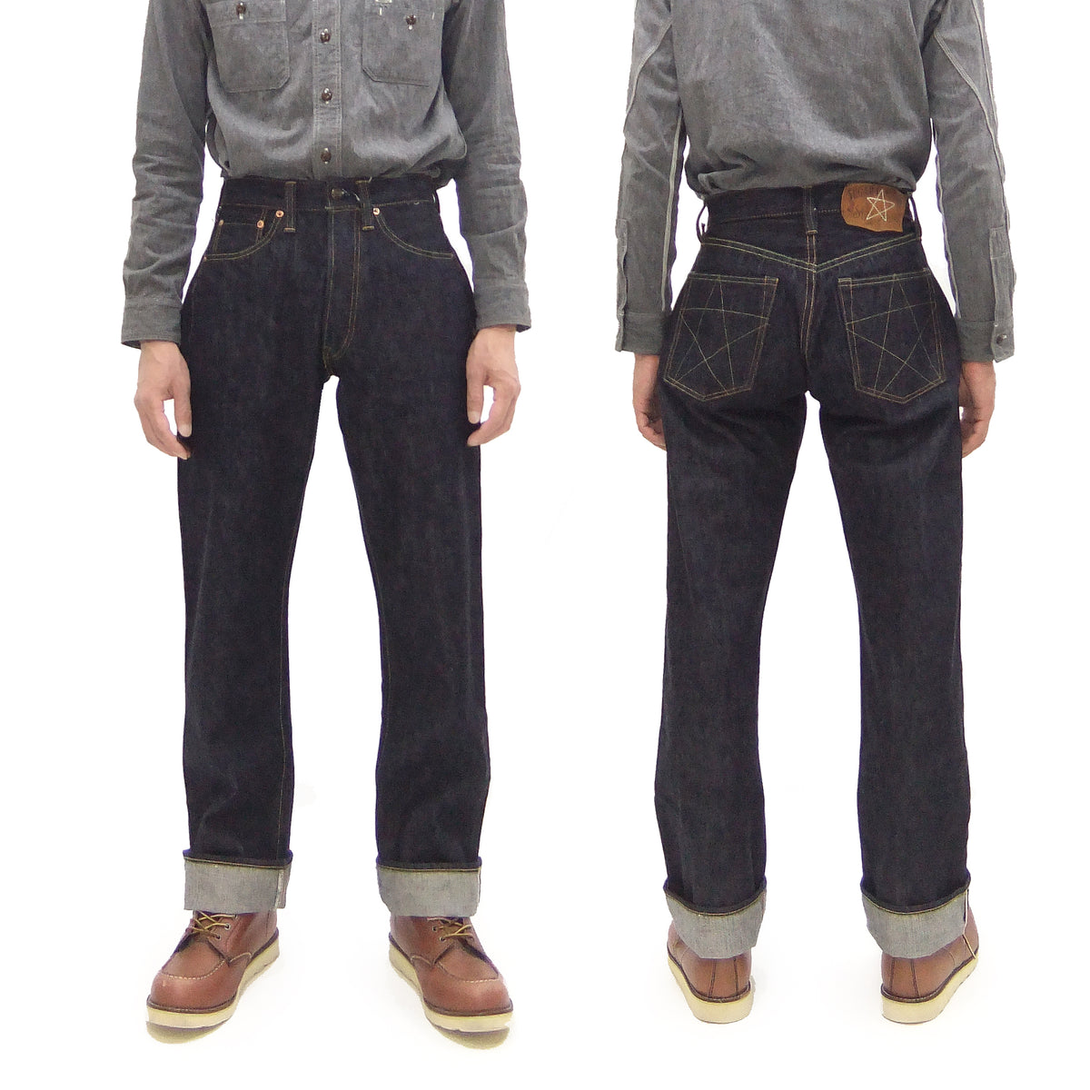 SUGAR CANE Star Denim ベスト サイズ38 グレー Sugar Cane Union Star Jeans SC40065 - Men's 14.25 oz