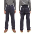Load image into Gallery viewer, Sugar Cane Wabash Stripe Engineer Pants - Relaxed Straight Fit / Button Fly - Men's Casual 9 Oz. Railway Work Trousers Work Pants SC40786 Indigo-Navy One-Wash
