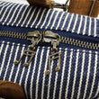 Laden Sie das Bild in den Galerie-Viewer, Samurai Jeans Mini Duffle Sling Bag Men's Casual Hickory Stripe Denim Small Crossbody Drum Pouch Bag SCOGP24