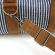 Laden Sie das Bild in den Galerie-Viewer, Samurai Jeans Mini Duffle Sling Bag Men's Casual Hickory Stripe Denim Small Crossbody Drum Pouch Bag SCOGP24