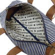 Laden Sie das Bild in den Galerie-Viewer, Samurai Jeans Mini Duffle Sling Bag Men's Casual Hickory Stripe Denim Small Crossbody Drum Pouch Bag SCOGP24
