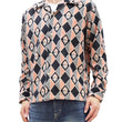 Load image into Gallery viewer, Style Eyes Corduroy Sport Shirt Men's 1950s Style Long Sleeve Button Up Shirt Vertical Diamond Stripe Pattern SE29171 119 Black