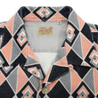 Load image into Gallery viewer, Style Eyes Corduroy Sport Shirt Men's 1950s Style Long Sleeve Button Up Shirt Vertical Diamond Stripe Pattern SE29171 119 Black