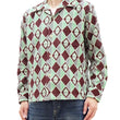 Load image into Gallery viewer, Style Eyes Corduroy Sport Shirt Men's 1950s Style Long Sleeve Button Up Shirt Vertical Diamond Stripe Pattern SE29171 138 Brown