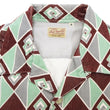 Load image into Gallery viewer, Style Eyes Corduroy Sport Shirt Men's 1950s Style Long Sleeve Button Up Shirt Vertical Diamond Stripe Pattern SE29171 138 Brown