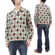 Load image into Gallery viewer, Style Eyes Corduroy Sport Shirt Men's 1950s Style Long Sleeve Button Up Shirt Vertical Diamond Stripe Pattern SE29171 138 Brown