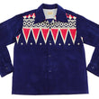 Load image into Gallery viewer, Style Eyes Corduroy Sport Shirt Men's 1950s Style Long Sleeve Button Up Shirt GUATEMALA Pattern SE29384 128 Navy-Blue