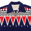 Load image into Gallery viewer, Style Eyes Corduroy Sport Shirt Men's 1950s Style Long Sleeve Button Up Shirt GUATEMALA Pattern SE29384 128 Navy-Blue