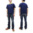 Load image into Gallery viewer, Style Eyes Two-Tone Rayon Bowling Shirt Men's 1950s Style Short Sleeve Button Up Shirt SE39056 128 Navy-Blue