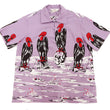 Load image into Gallery viewer, Star of Hollywood Shirt Men's 1950s Condor Graphic Short Sleeve Half Placket Pullover Shirt SH39310 175 Purple
