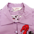 Load image into Gallery viewer, Star of Hollywood Shirt Men's 1950s Condor Graphic Short Sleeve Half Placket Pullover Shirt SH39310 175 Purple